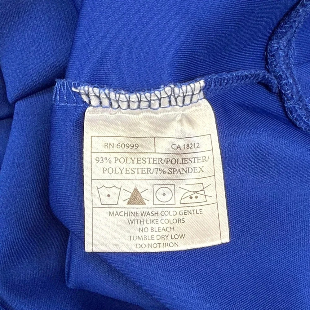 Antigua Bandon Dunes Golf Mens Large Royal Blue Quarter Zip Pullover Sweatshirt